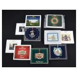 Set of 4 2021-2024 WHITEHOUSE Christmas Ornaments