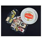 28 Vintage Beer Bottle Labels & Schafer Beer Tray