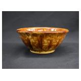 Rockingham or Bennington Yellow Ware Mixing Bowl