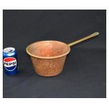 Antique Hammered Copper & Brass Sauce Pan