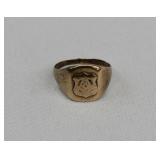 10kt Gold Mason Masonic Signet Ring