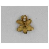 1/20 12kt Gold Filled & Pearl Brooch