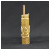 American Federal Eagle Brass Powder Flask