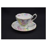 Royal Albert FOXGLOVE HOLLYHOCKS Cup & Saucer