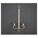 Antique Hand Forged Wrought Iron Candle Sconce