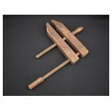 Primitve Wood Hand Screw Vise Clamp