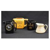 4 Vintage Whiskey Advertising Pub Water Pitchers