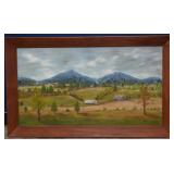 K. Chaffin Oil on Canvas Landscape Painting