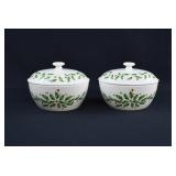 2 Lenox HOLIDAY Bone China Covered Casseroles