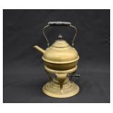 Antique Brass Spirit Tea Kettle & Stand