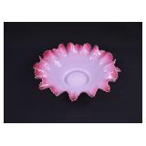 Victorian Cranberry Cased Glass Bride