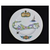 Pre-1921 Shelley Bone China BERMUDA RACE Plate