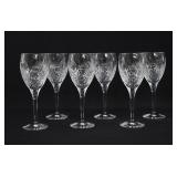 6 Waterford Irish Crystal PINEAPPLE Water Goblets