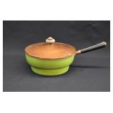 Bauer Pottery Green Copper Top Sauce Pan