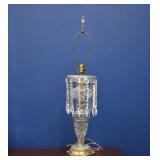Hollywood Regency Crystal Prism Lamp