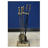 Brass Fireplace Tool Set