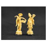 Pair A. Santini Asian Figurines