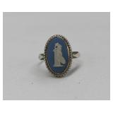 1992 Wedgwood Sterling Silver Jasperware Ring