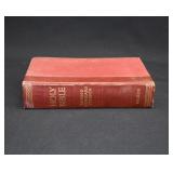 Vintage 1952 Red Leather Bound HOLY BIBLE
