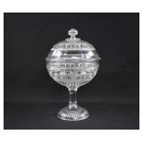 1887 George Duncan EAPG PRAYER RUG Covered Compote