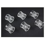 6 Waterford Irish Crystal COMERAGH Napkin Rings