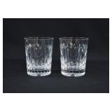 2 Waterford Crystal MILLENNIUM Double Old Fashions