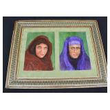 Ruth Anne Hamilton Nat Geo Afghan Girl Painting