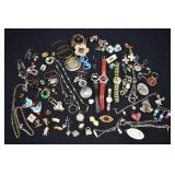 Generous Assortment Vintage Costume Jewelry