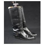 Vintage Etienne Aigner Black Leather Riding Boots