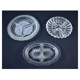 Jeanette, Imperial & Indiana Glass Divided Dishes