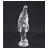 MCM Fostoria Clear Glass Virgin Mary Figurine
