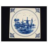 Dutch Delft Blue Tile