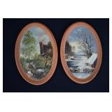 Pair P. Ipsen Kjobenhavn Terracotta Wall Plaques