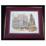 Mostoff Framed Print NYC New York City Wall Street