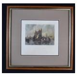 1834 Joseph Bentley Aquatint Engraving RIVER DORTE