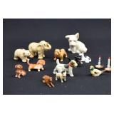 Assorted cold painted bronze Animals & Dollhouse +