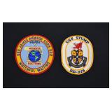 Vintage USS JAMES MONROE & STUMP Patches