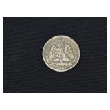 1888 Mexican 25 Centavos Coin