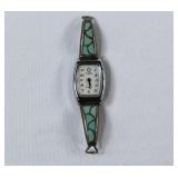 Timex Watch Navajo Sterling & Turquoise Band