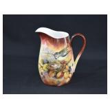 Hand Painted Bavarian Bird in Nest Pitcher