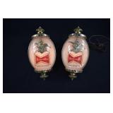 Pair BUDWEISER Advertising Bar Lamp Sconces