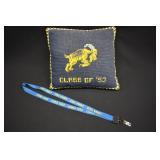 USNA Class of 1953 Needlepoint Pillow & Lanyard