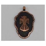 BELL TRADING POST Solid Copper Thunderbird Pendant
