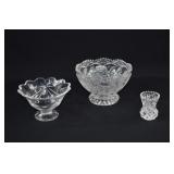 3-pc Assorted Cut Crystal Glass