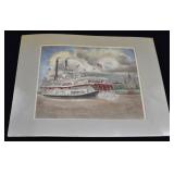 Archie "Arch" Boyd Engraving STEAMSHIP NATCHEZ