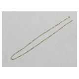 14kt Gold Singapore Link Chain Necklace 18"