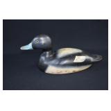 Signed Leonard Hornick Jr Bluebill Drake Decoy