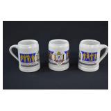 3-Lowenbrau 1972 Munich OLYMPICS Beer Tankard Mugs