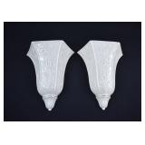 Pair Lenox MASTERPIECE Wall Pocket Vases