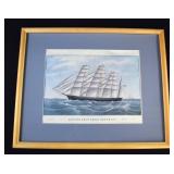 1853 Currier JF Butterworh Clipper Ship Aquatint